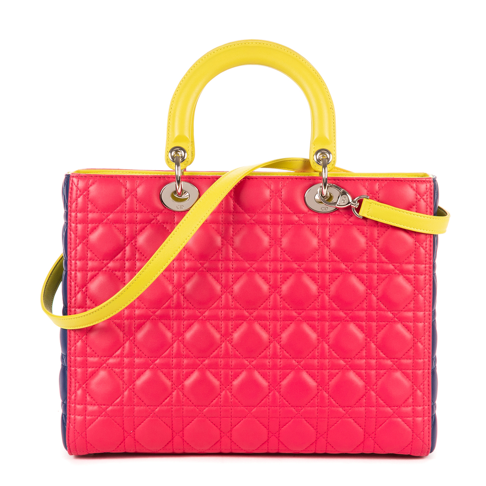 Christian Dior Lady Dior Tricolor Large - Picture 4 of 11